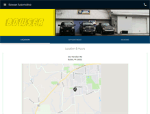 Tablet Screenshot of bowserautomotiveinc.com
